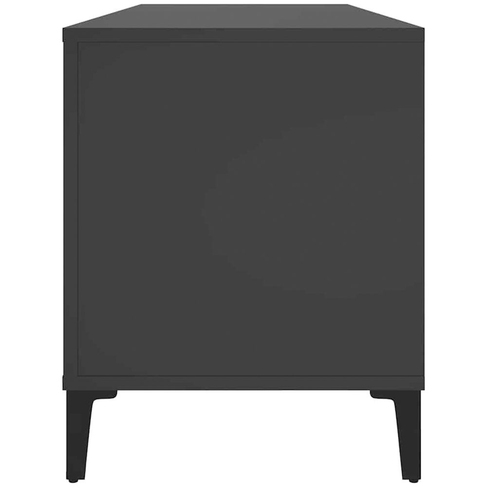 vidaXL 6 Shelf Black Record Cabinet Image 3