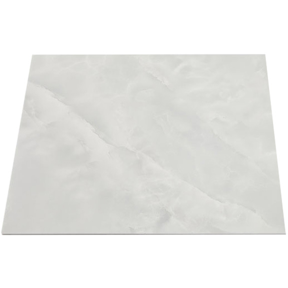 Living and Home Marble Patterned Light Grey PVC Self Adhesive Wall Sticker 10 Pack Image 2