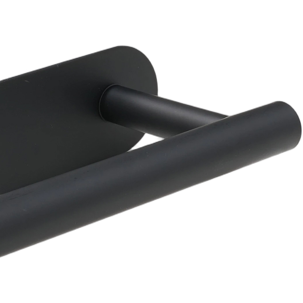 Living and Home 8-Piece Black Wall-Mounted Stainless Steel Bathroom Hardware Set Image 7