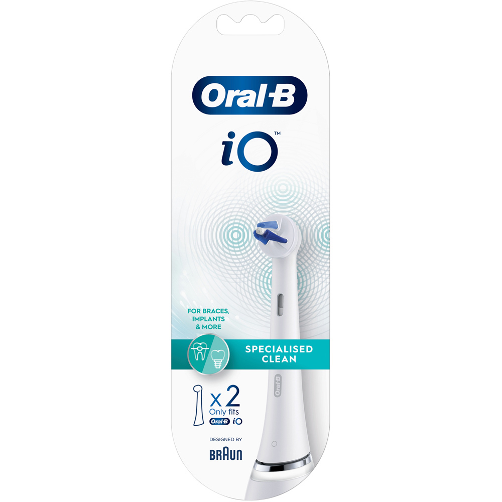 Oral-B iO Specialised Clean Toothbrush Heads 2 Pack Image 1