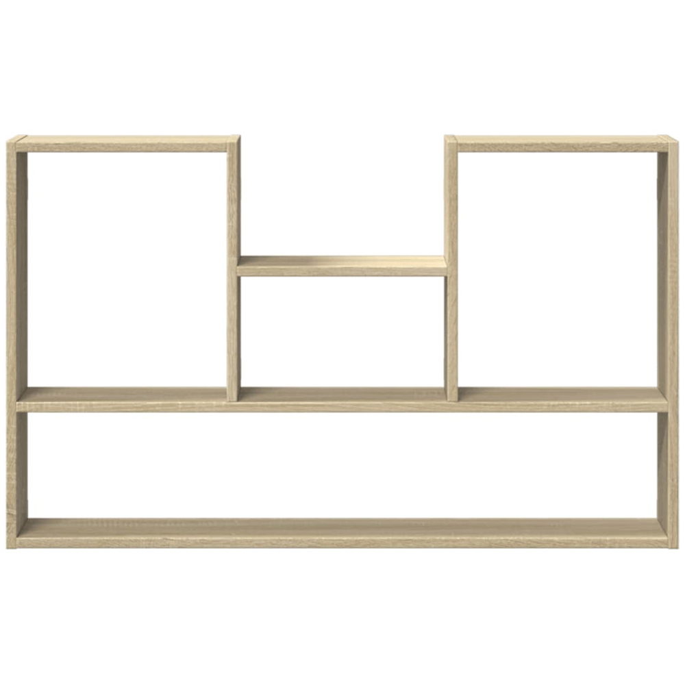 vidaXL 5 Shelf Sonoma Oak Floating Wall Shelf Image 3