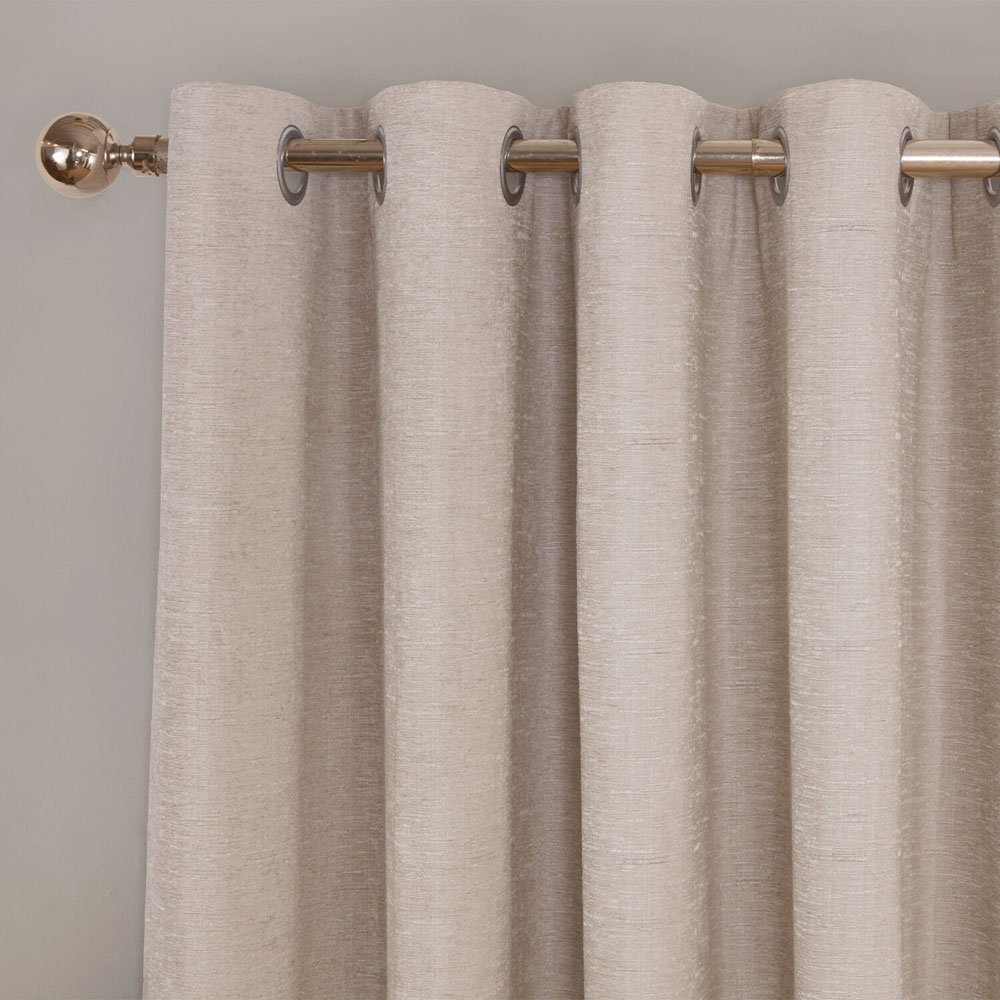 Delphine Chenille Blackout Curtain Ivory 168 x 183cm Image 3