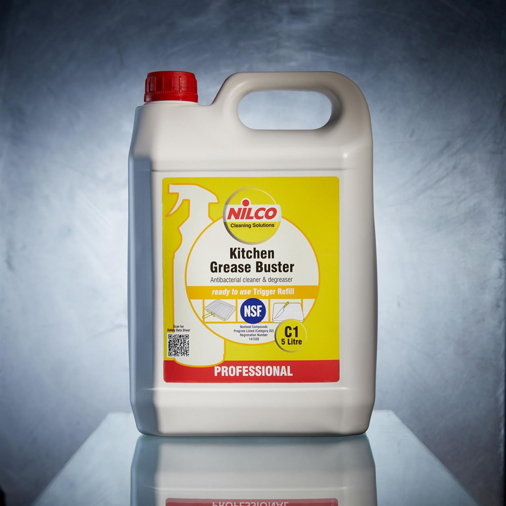 Nilco C1 Heavy Duty Kitchen Grease Buster Degreaser 5L Image 3