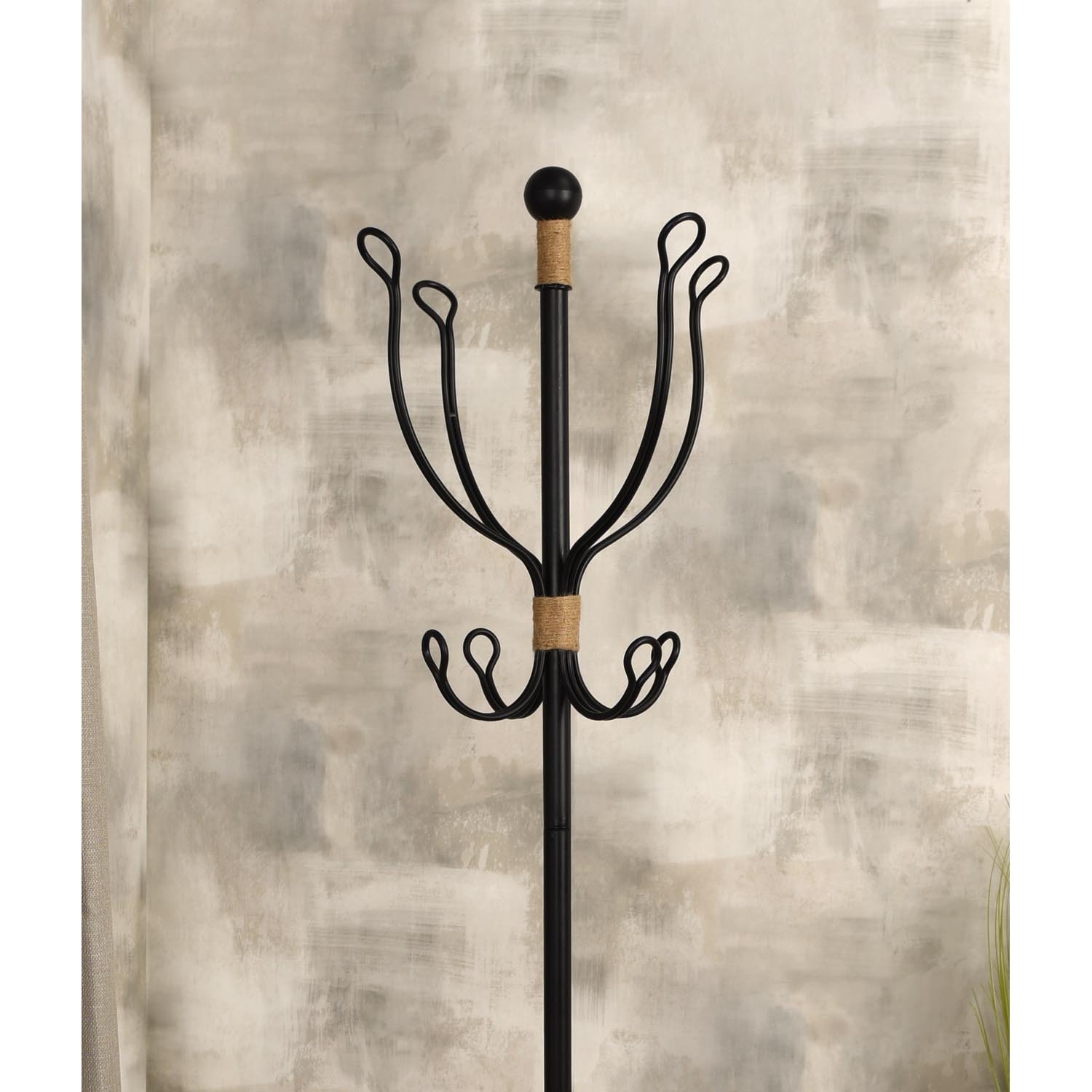 Metal Black Coat Rack Image 2