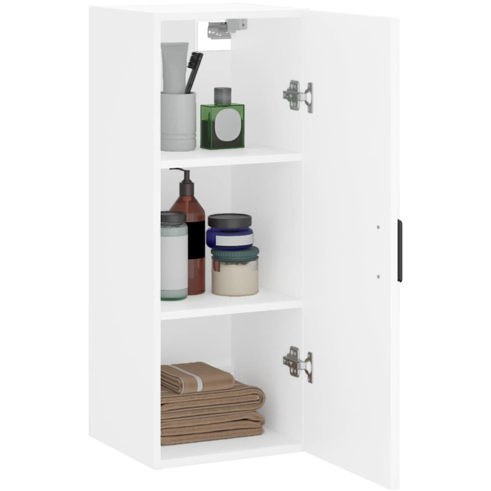 vidaXL Single Door White Wall Mounted Cabinet Image 5