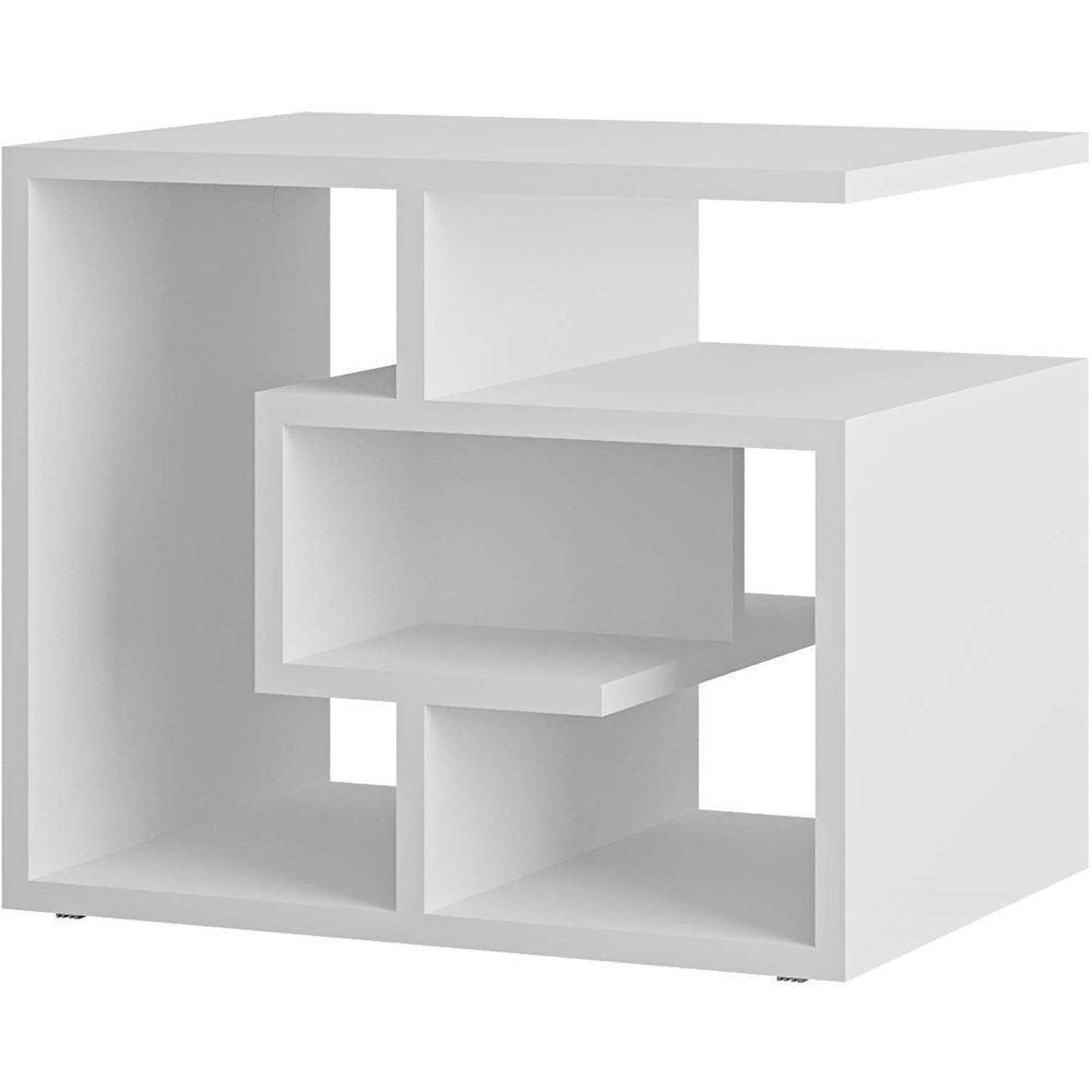 Decortie Labirent 4 Tier White Multipurpose Coffee Table Image 2