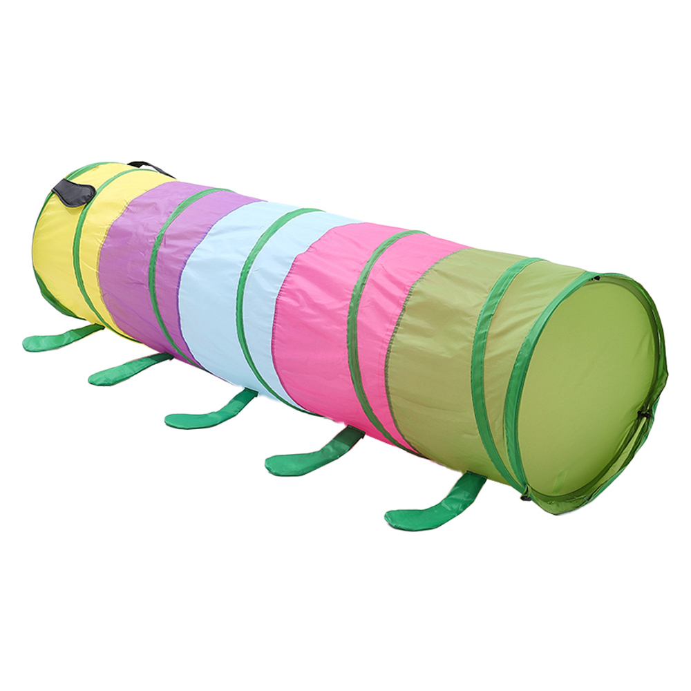 Living and Home Foldable Caterpillar Crawl Play Pop up Tunnel 6ft Image 3