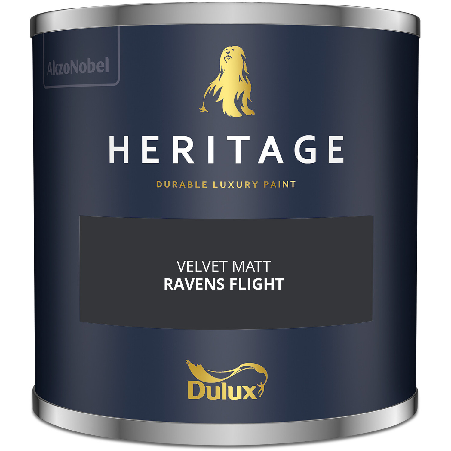 Dulux Heritage Walls and Ceilings Ravens Flight Velvet Matt Emulsion Paint Tester Image 2