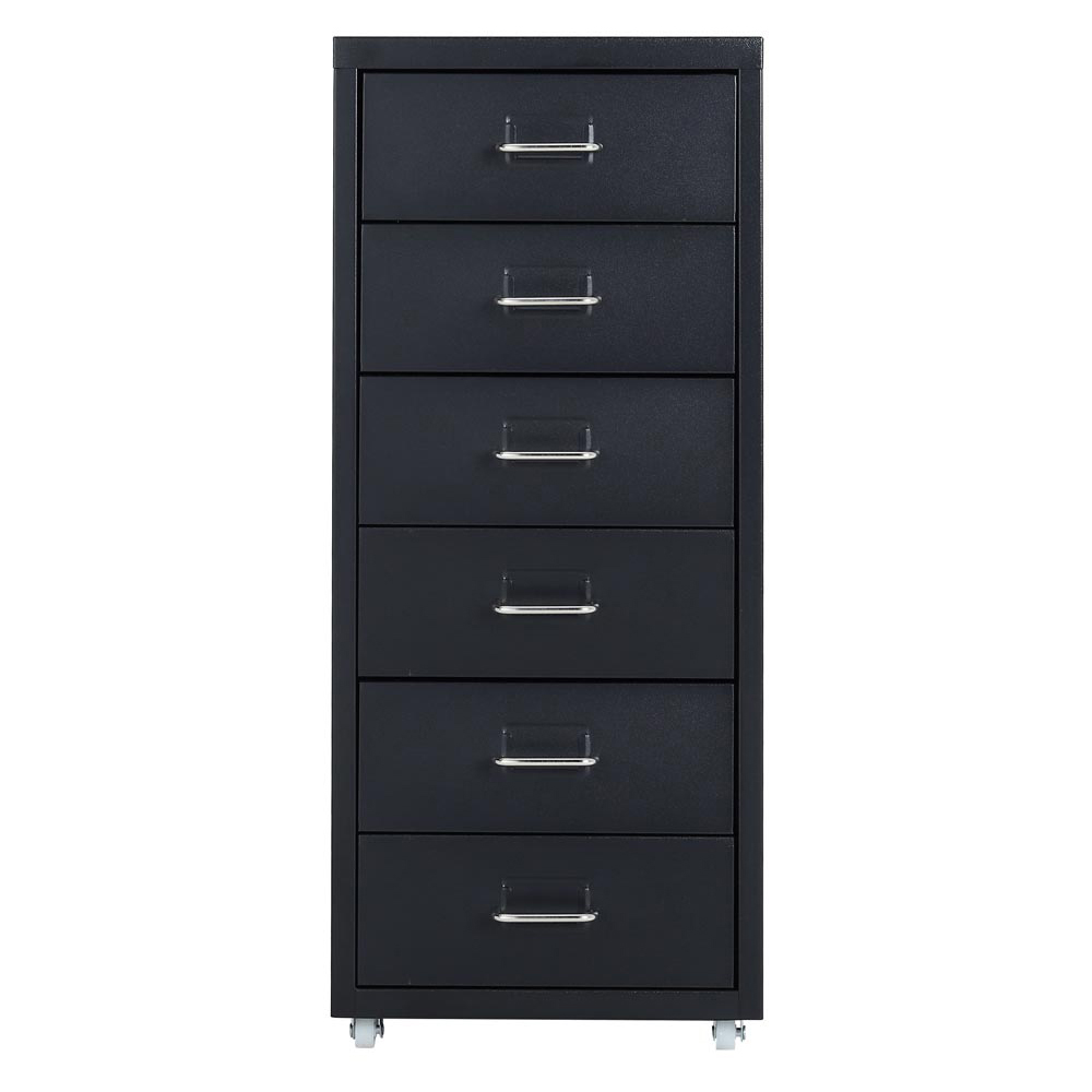 Living And Home Vertical File Cabinet with Wheels Image 3