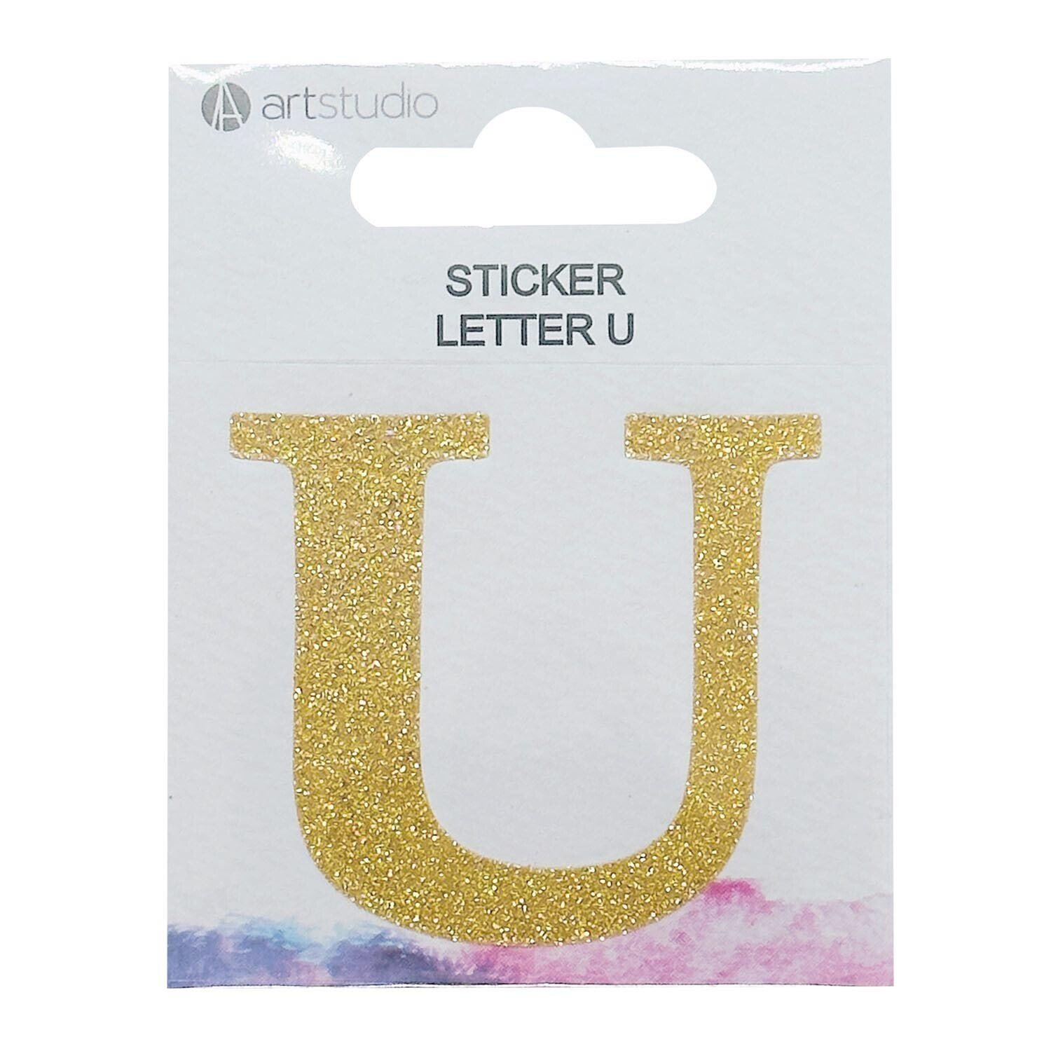 Art Studio Sticker Letter - Gold / U Image