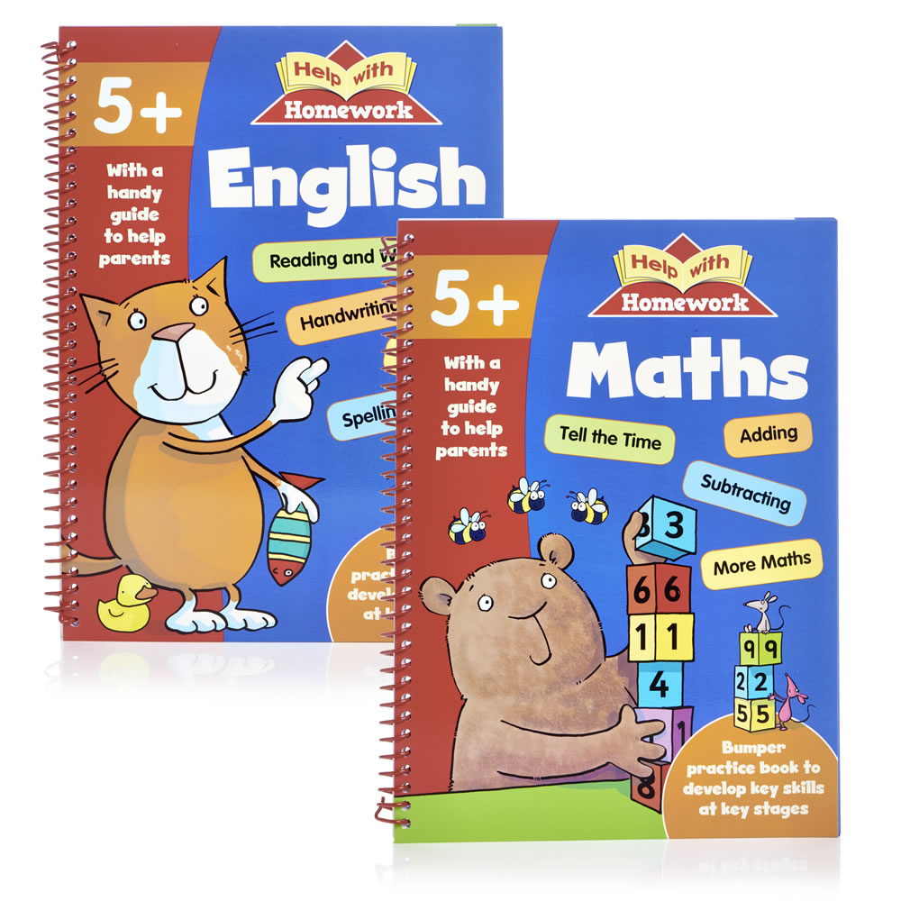 Help With Homework Maths and English Activity Book Ages 5+ Image 1