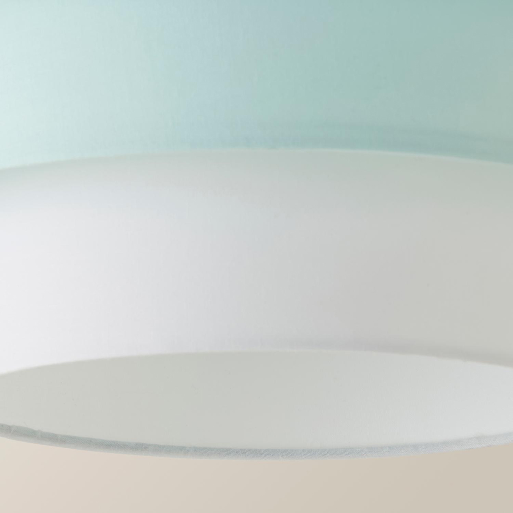 ValueLights Aztec 3 Tier Duck Egg Blue Fabric Easy Fit Ceiling Pendant Lamp Shade 30cm Image 5