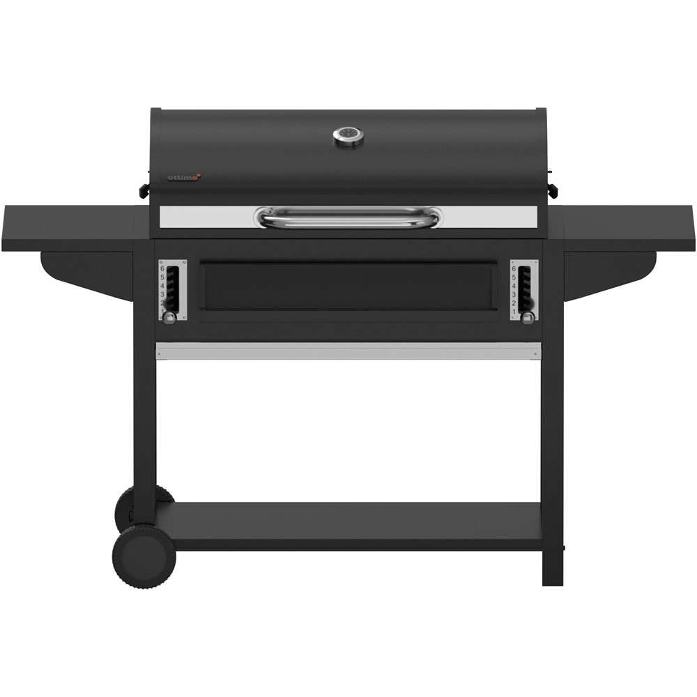 Charles Bentley Ottimo 635 Charcoal BBQ with Side Shelves and Adjustable Grill Height Image 4
