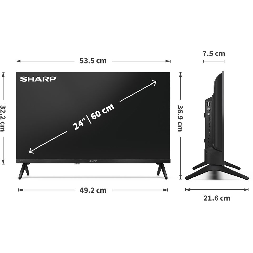 SHARP 24HE2245KB HD TiVo Smart TV 24 inch Image 9