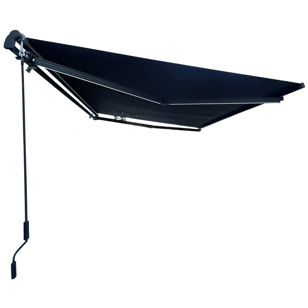 Jack Stonehouse Black Manual Awning 2.5 x 2m Image 2