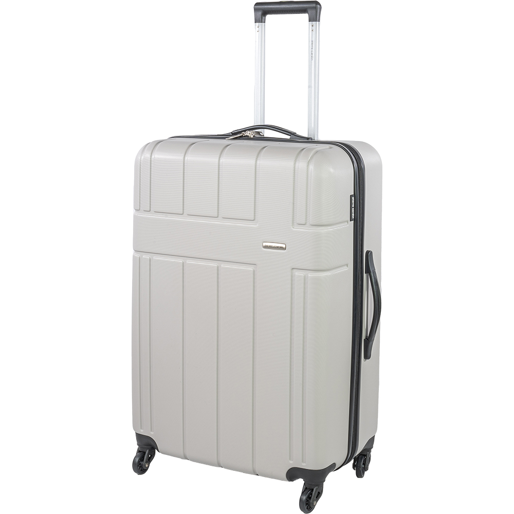 Pierre Cardin Large Grey Lightweight Trolley Suitcase Image 1