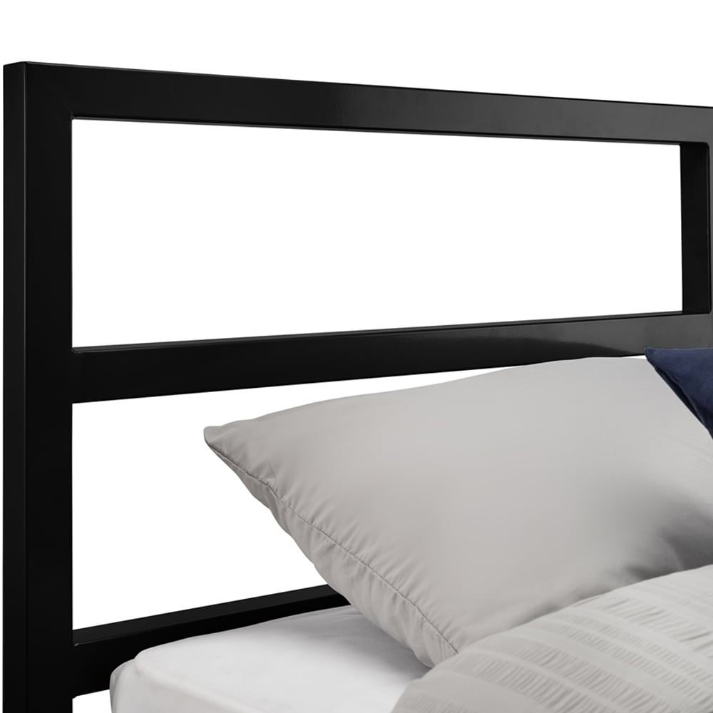 Julian Bowen Soto Double Satin Black Metal Bed Frame Image 5