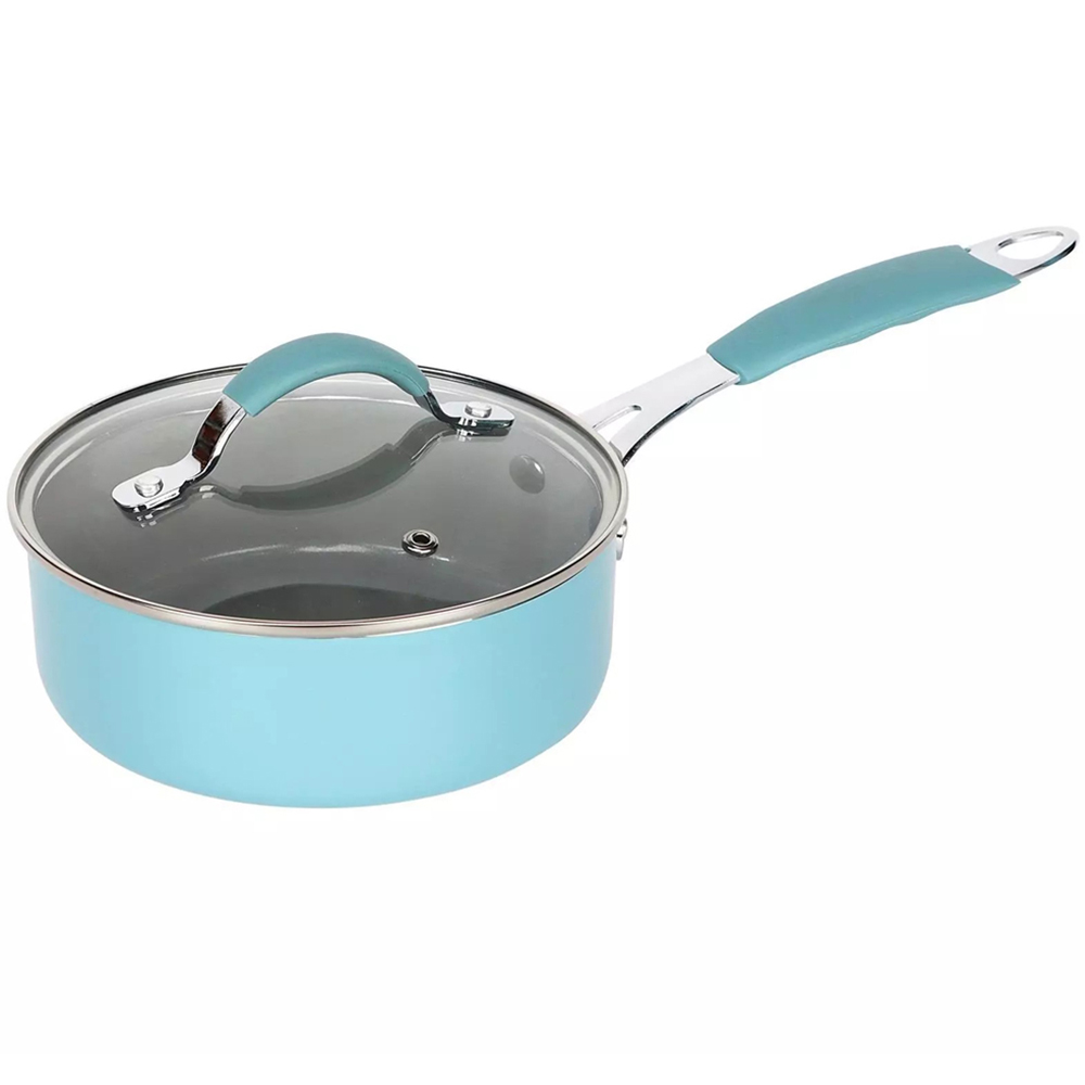 Gr8 Home 10 Piece Blue and Dove Grey Induction Non Stick Cookware Set Image 7