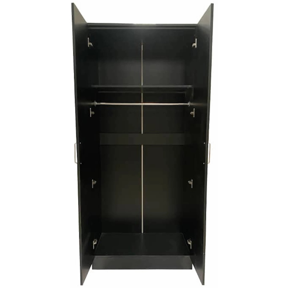 TJ'S Venice 2 Door Black Wardrobe Image 3