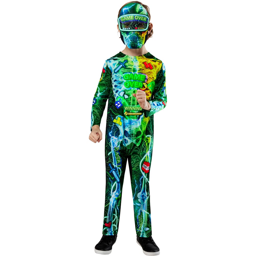 Rubies Gamer Skeleton Kids Halloween Costume 9 to 10 Years Image 6
