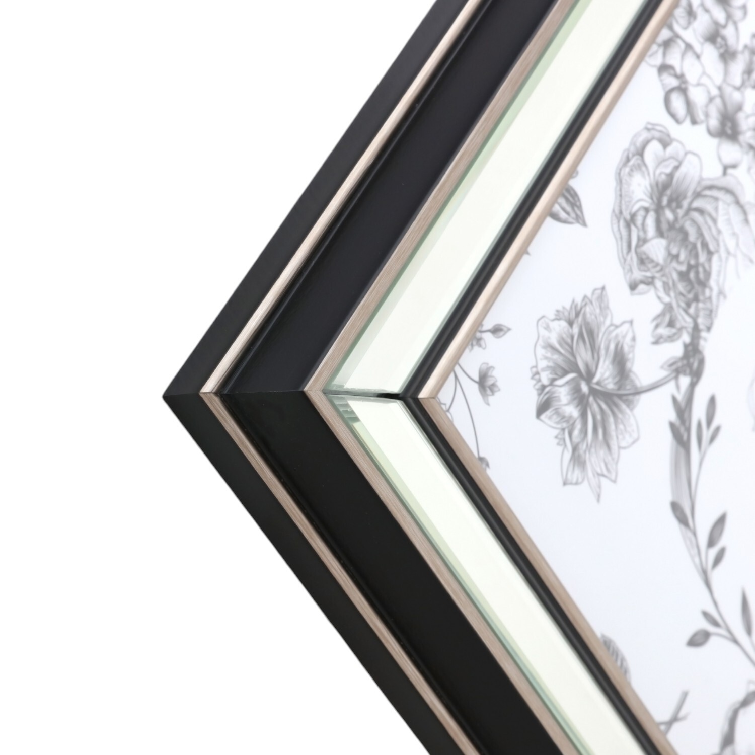 Mode Mirrored Photo Frame Silver A4 Image 4