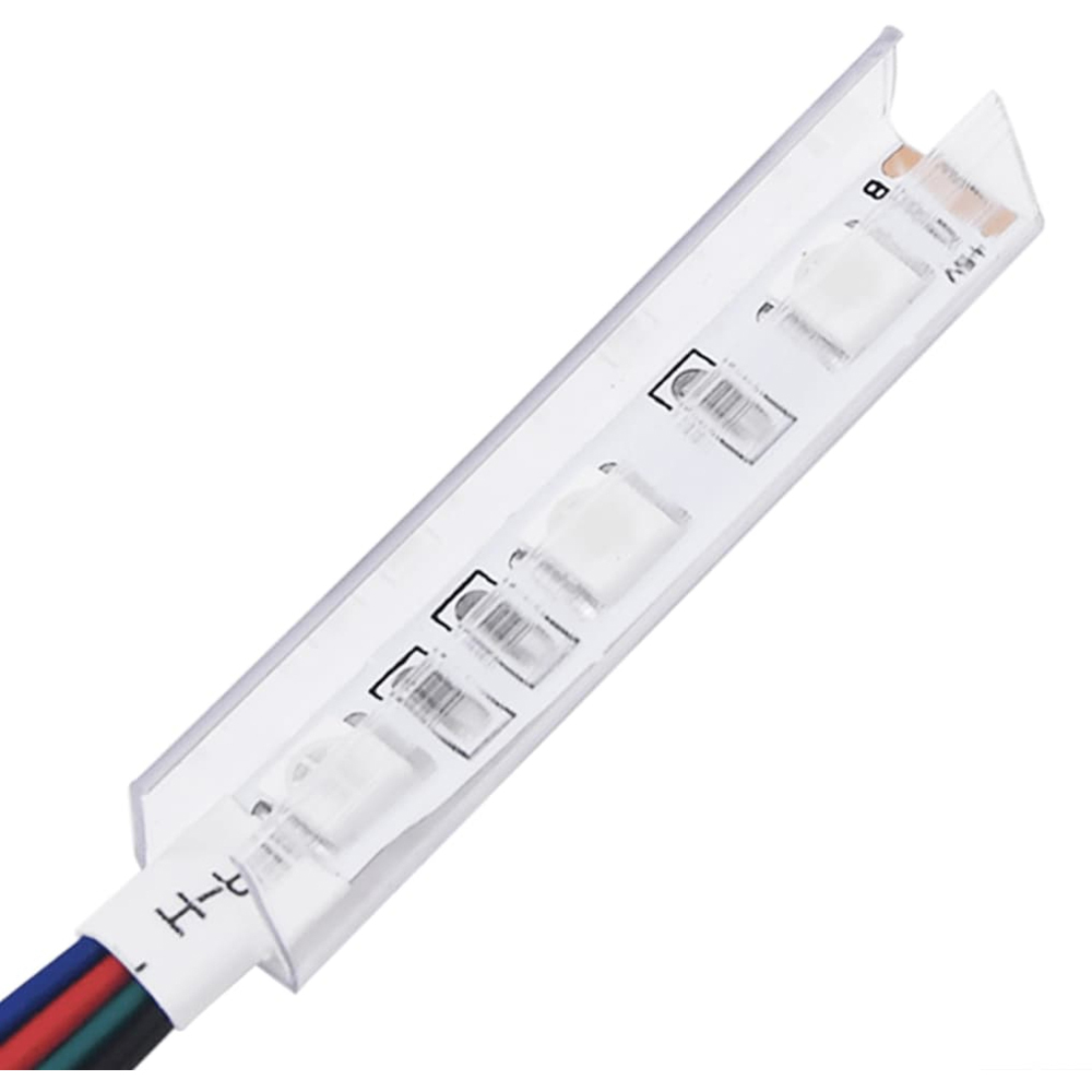 vidaXL 4 Shelf White LED Sideboard Image 8