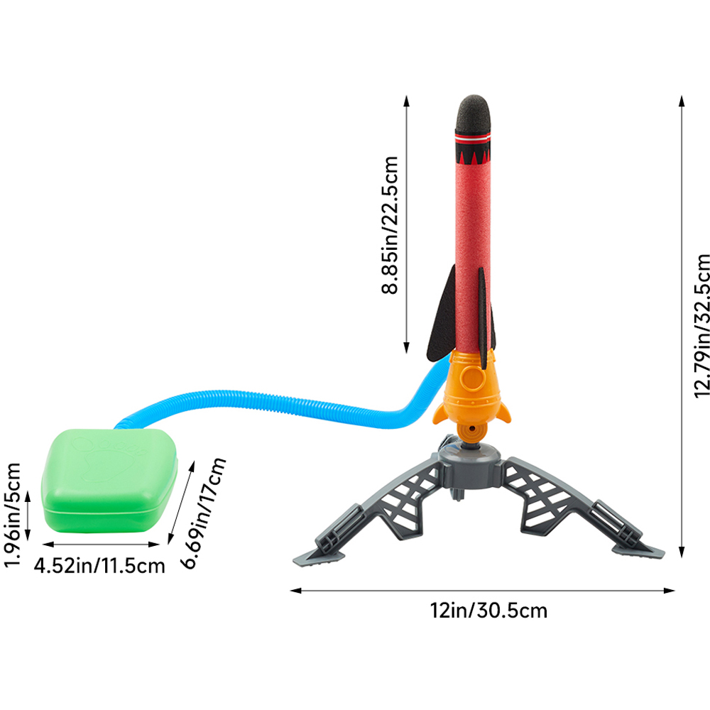 H&O Direct Kids Stomp Launch Foam Rockets Toy Set Image 6