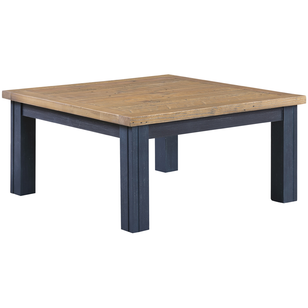 Baumhaus Splash of Blue Wooden Square Coffee Table Image 2