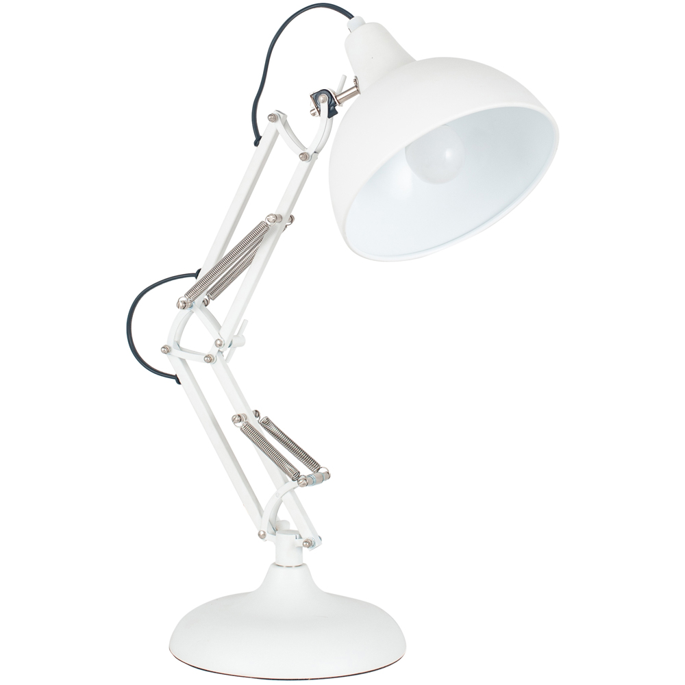 Pacific Lifestyle Alonzo Matt White Angled Table Lamp Image 1