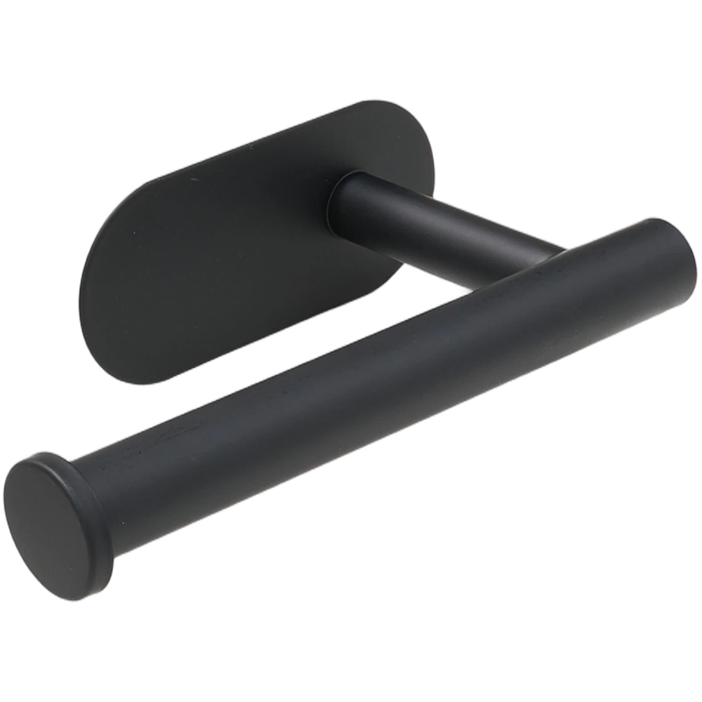 Living and Home 8-Piece Black Wall-Mounted Stainless Steel Bathroom Hardware Set Image 3