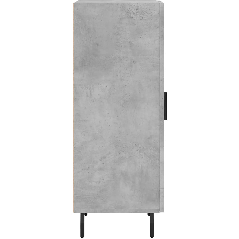 vidaXL Single Glass Door Concrete Grey Wooden Sideboard Image 5