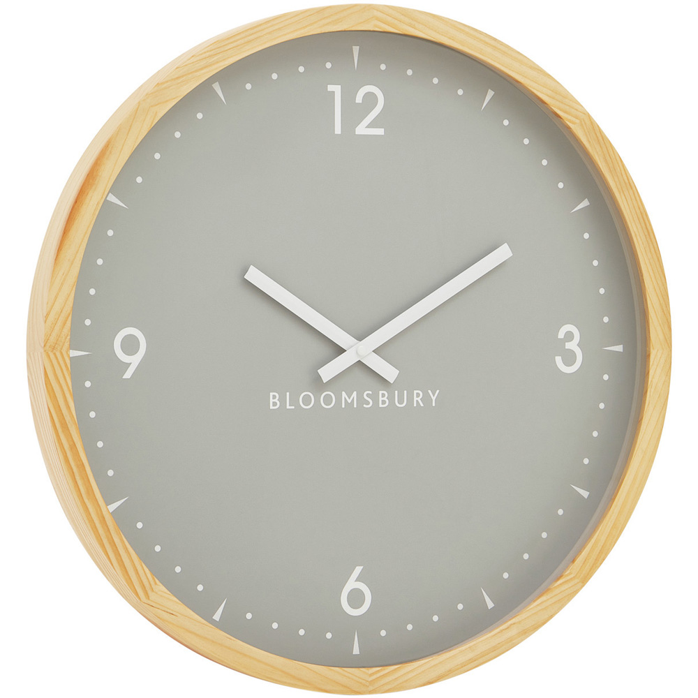 Premier Housewares Vitus Grey Round Wall Clock 50cm Image 2