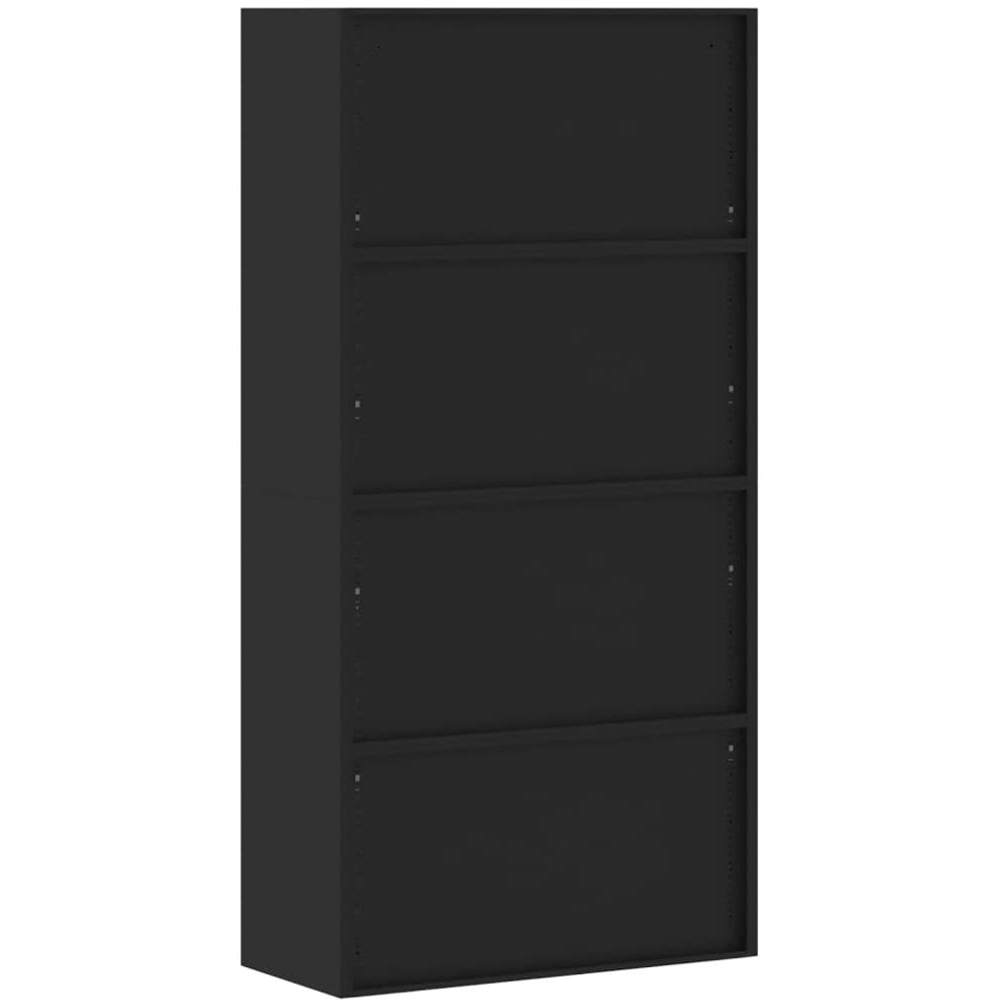 vidaXL 2 Door Black Steel Filing Cabinet Set of 2 Image 8