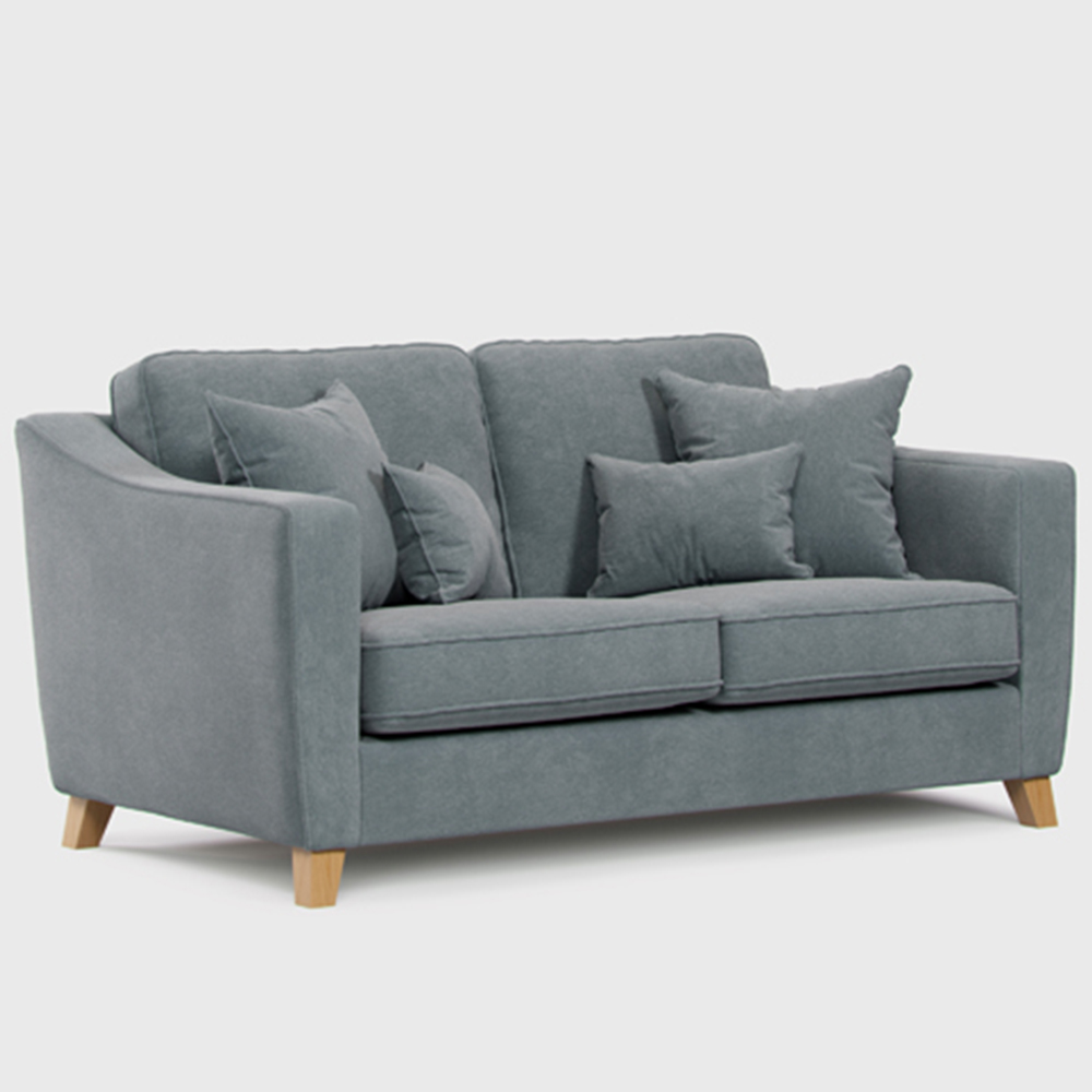 Marlon 2 Seater Small City Denim Sofa Image 2