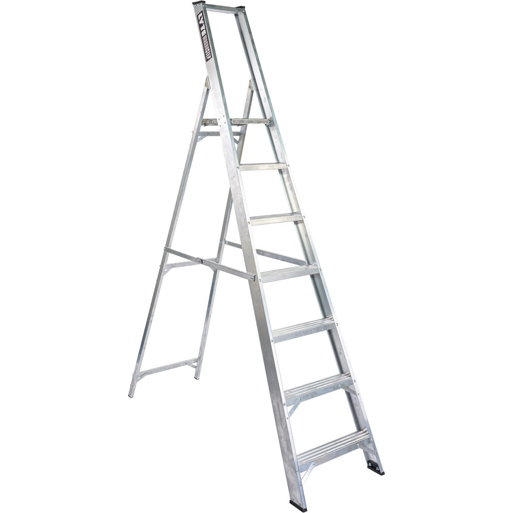 Lyte Ladders and Towers MagnaStep 7 Tread Aluminium Platform Step Ladder Image 1