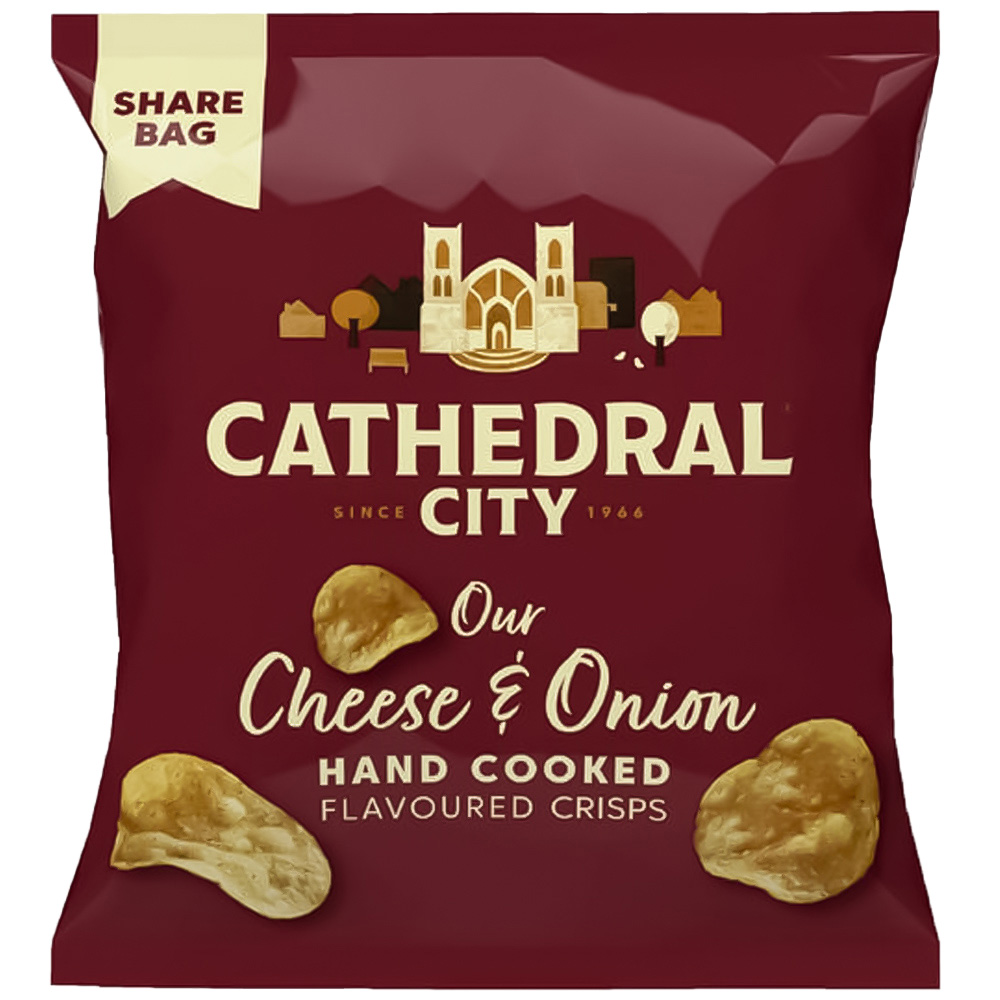 Cathedral City Cheese and Onion Crisps 130g Image