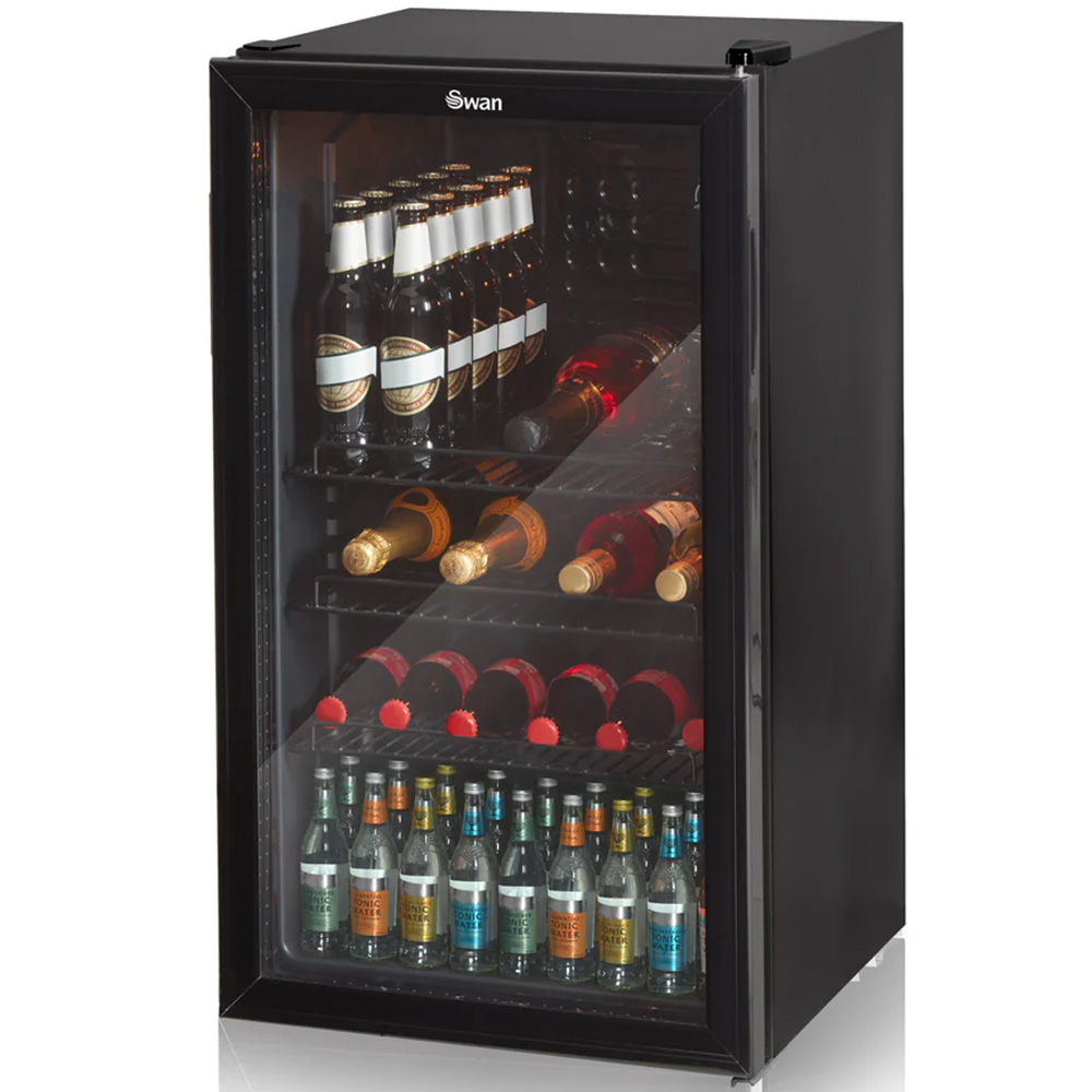 Swan Black 80L Undercounter Fridge Image 3