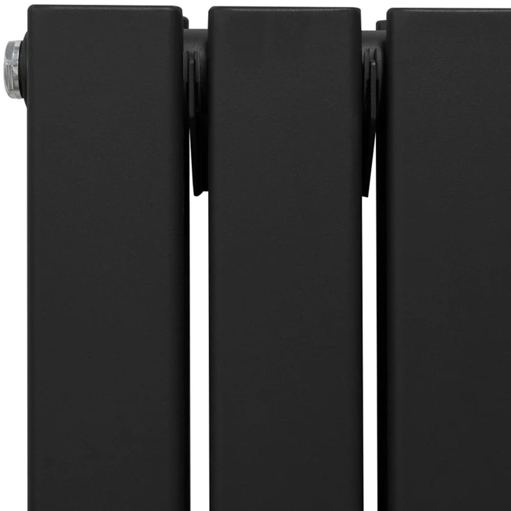 Monster Shop 8092BTU Black Flat Panel Mirror Radiator with Valves 1800 x 565mm Image 4