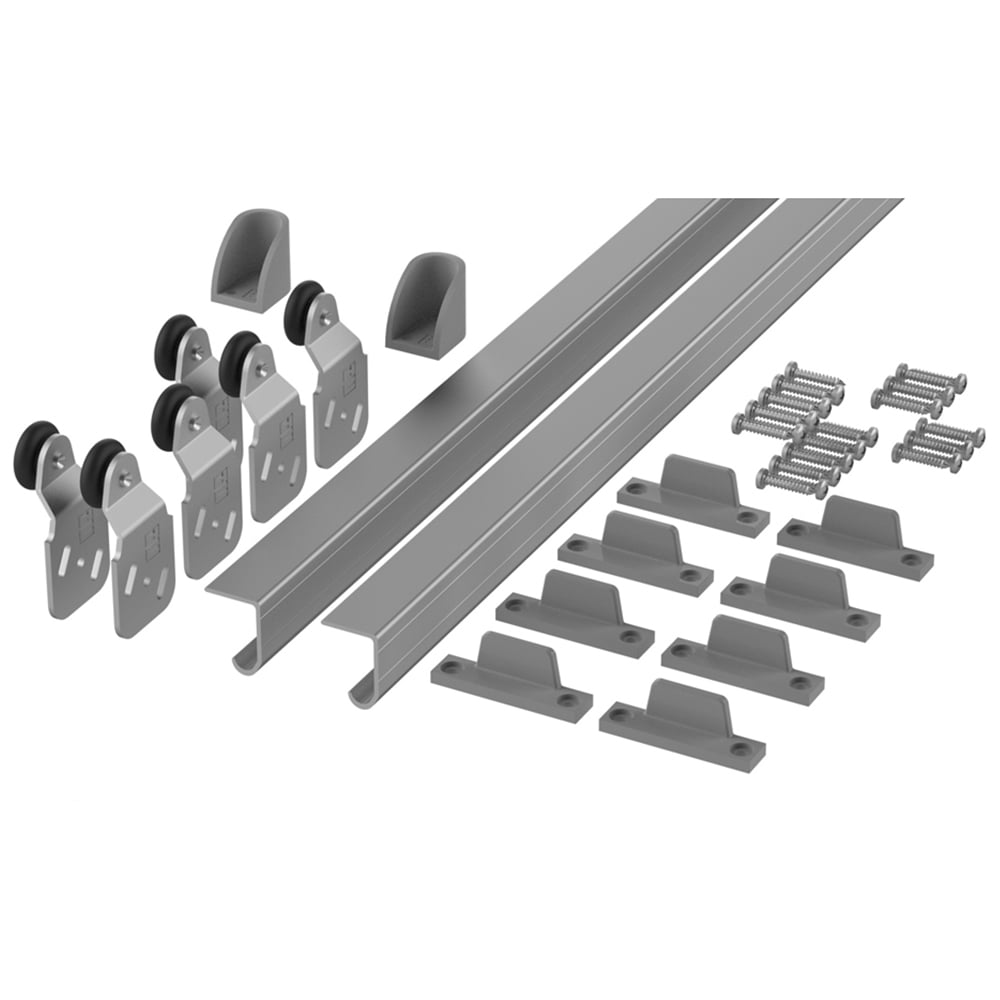 Coburn Twin 60 3 Door Sliding Cupboard Track Fixing Kit 2.4m Image 1