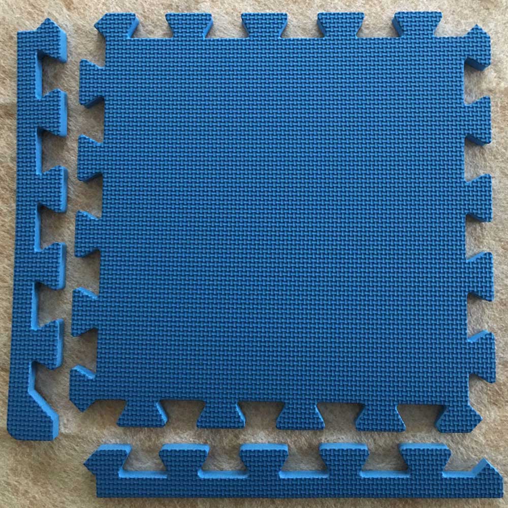 Swift Foundation Warm Floor Blue Interlocking Floor Tile for Playhouse 6 x 8ft Image 2