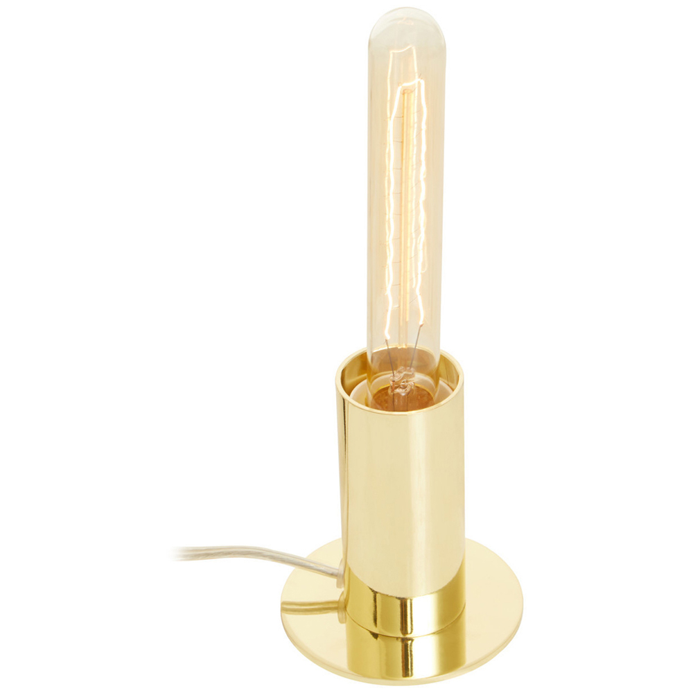 Premier Housewares Brass Finish Table Lamp Image 2