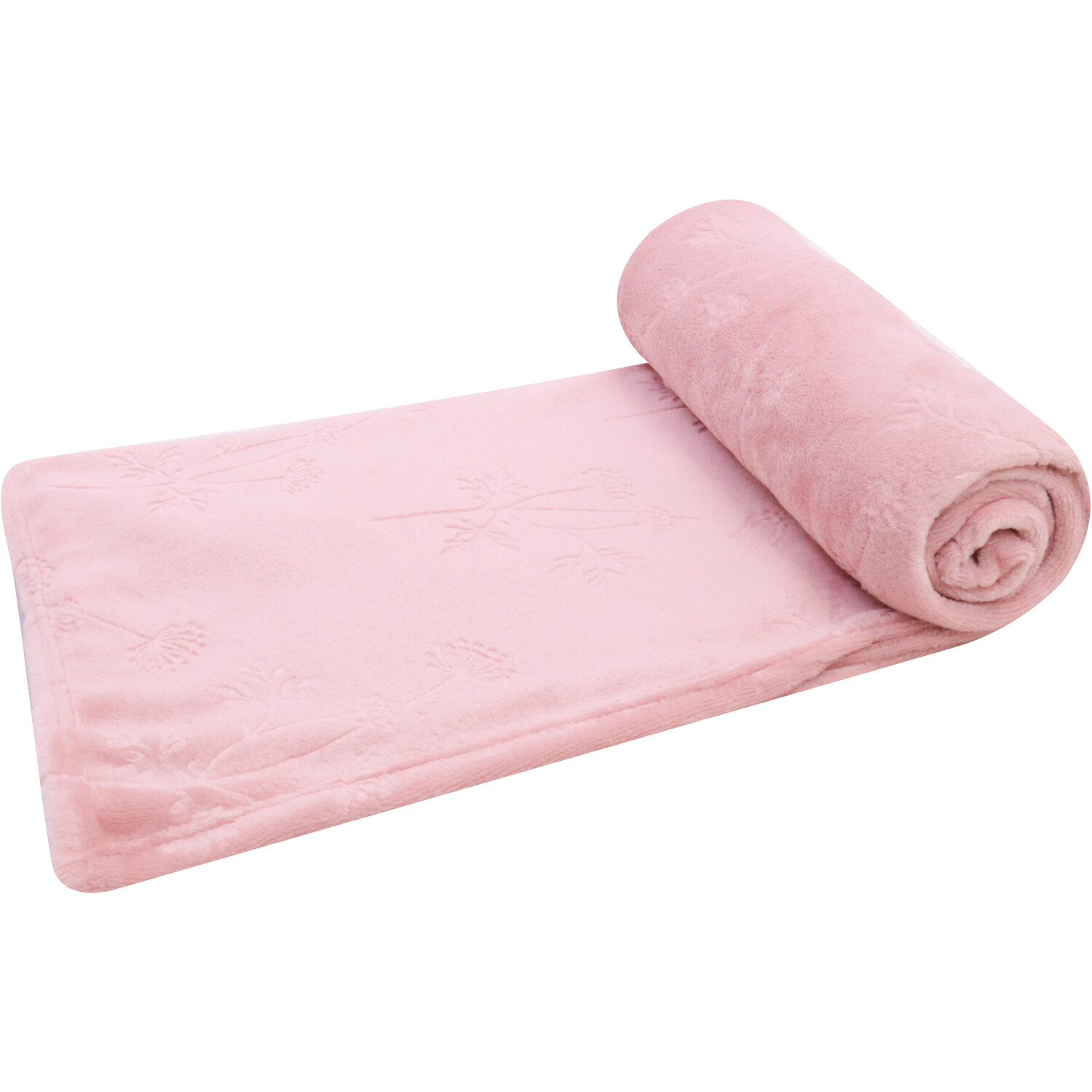 Wildflower Embossed Throw Pink Image 2