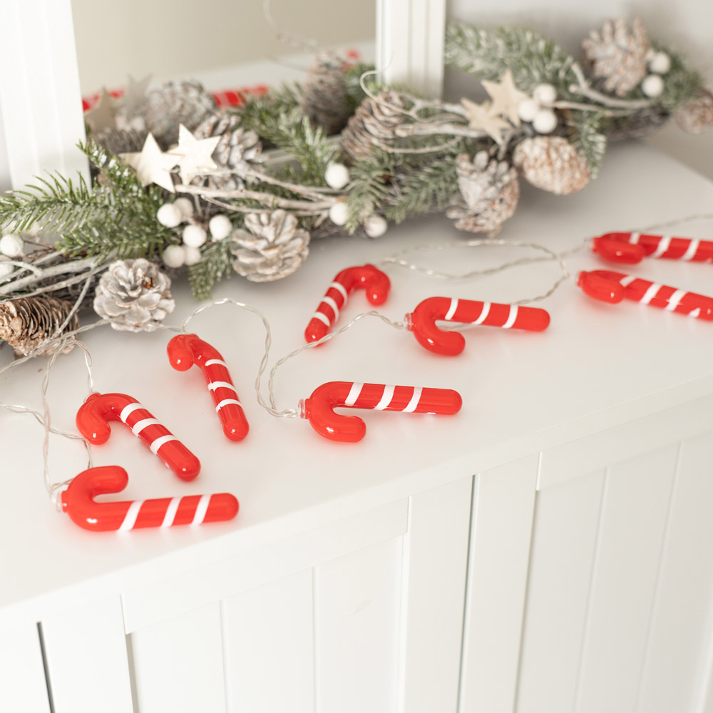 ValueLights 10 LED Candy Cane String Light Image 8