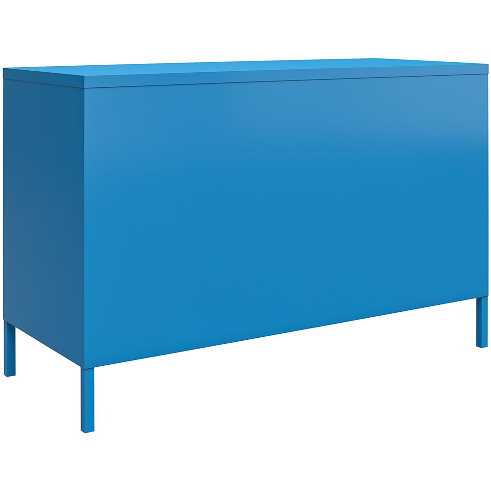 Novogratz Cache 2 Door 2 Shelf Blue Metal Locker Accent Cabinet Image 6