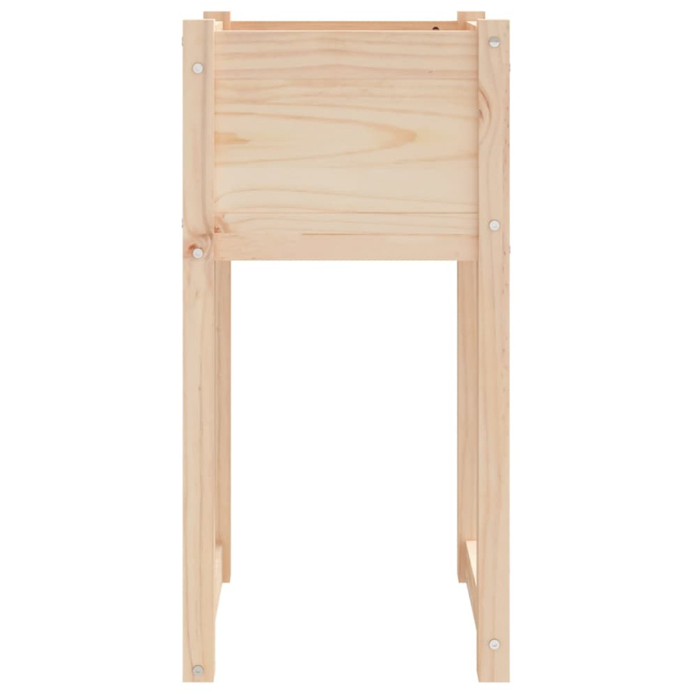 vidaXL Natural Solid Pine Wood Garden Planter with Legs 81 x 40 x 40cm Image 3