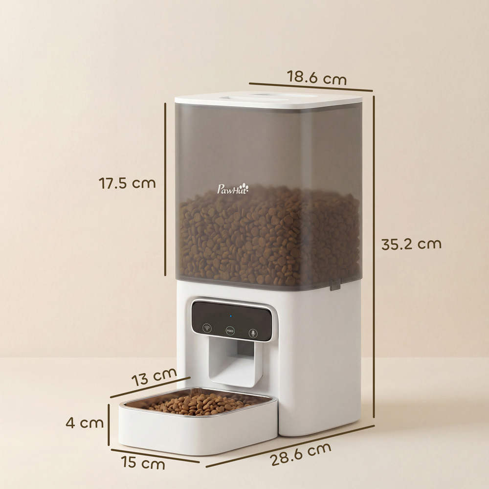 PawHut 4.5L Automatic Cat Feeder with Timer Image 9
