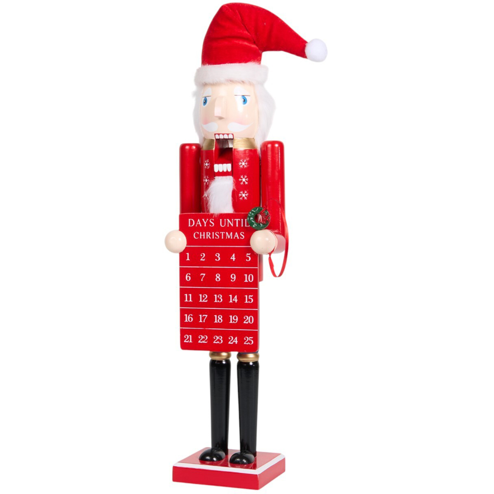 Advent Countdown Nutcracker - Red Image 5
