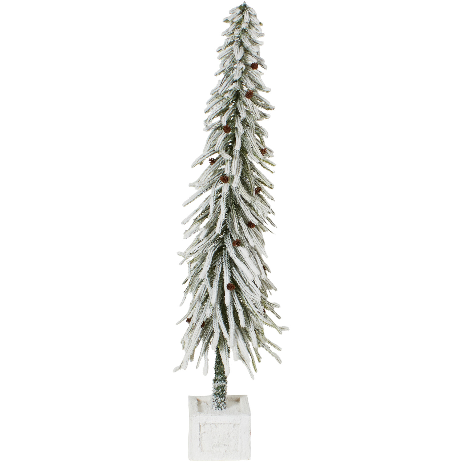 Potted Scandi Flocked Christmas Tree Image 1