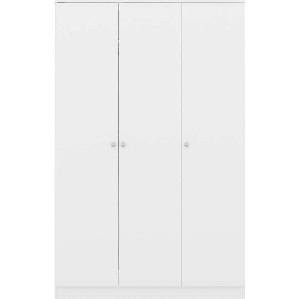 Seconique Denver 3 Door White Gloss Wardrobe Image 3