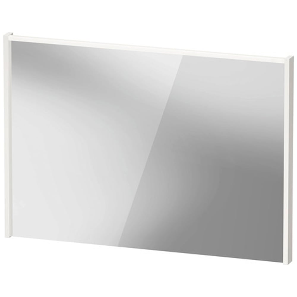 Duravit D-Code Gloss White Illuminated LED Mirror 1000mm x 700mm Image 1